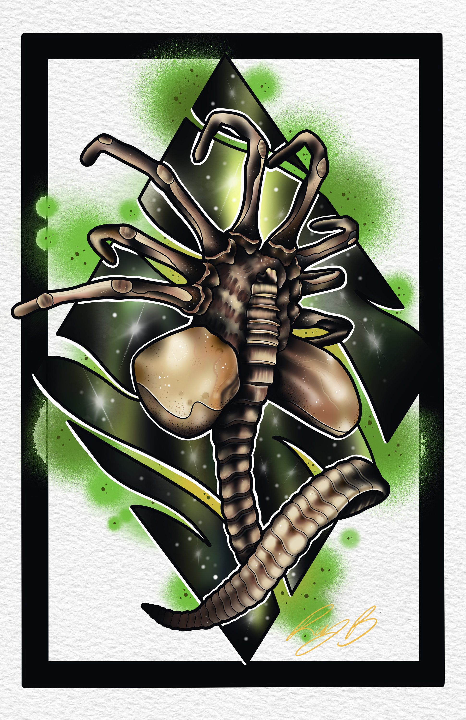 Face Hugger Alien 11X17 Art Print Etsy