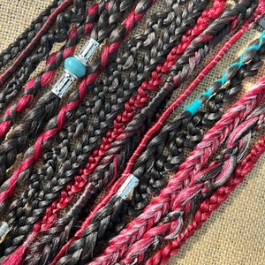 Dark Brown Dreadlock Chic - clip in or pre looped dreadlock extensions for Boho Hair, SE dreads,