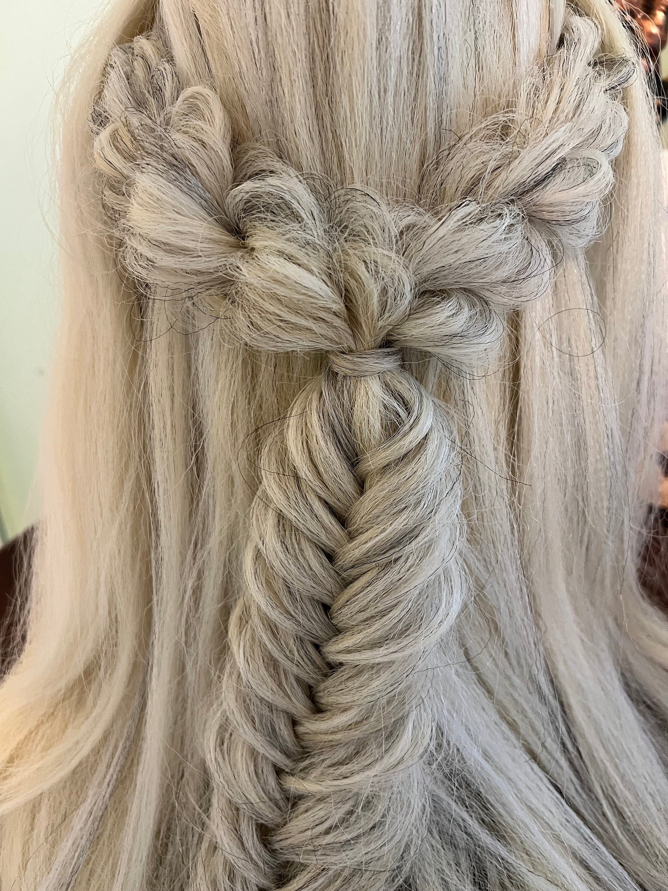 Clip in Boho Twist Wedding Hair Extension • Renaissance Hairpiece ...