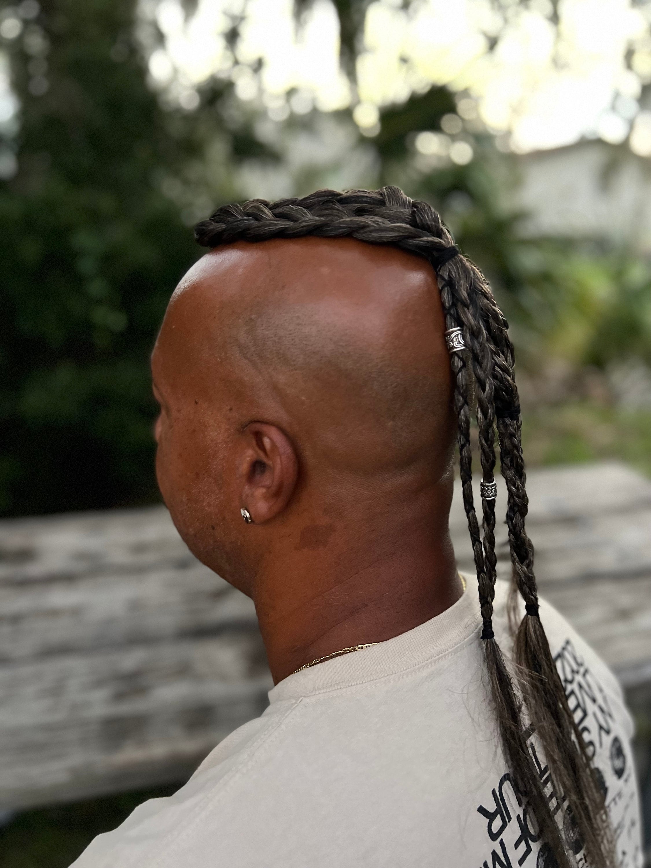 Buy Viking Hair for Men • Dark Brown • Clip-in • Man Ponytail • Top Knot  Braid • Renaissance • Pirate • Octoberfest • Halloween Costume Online in  India - Etsy, image size:2250x3000