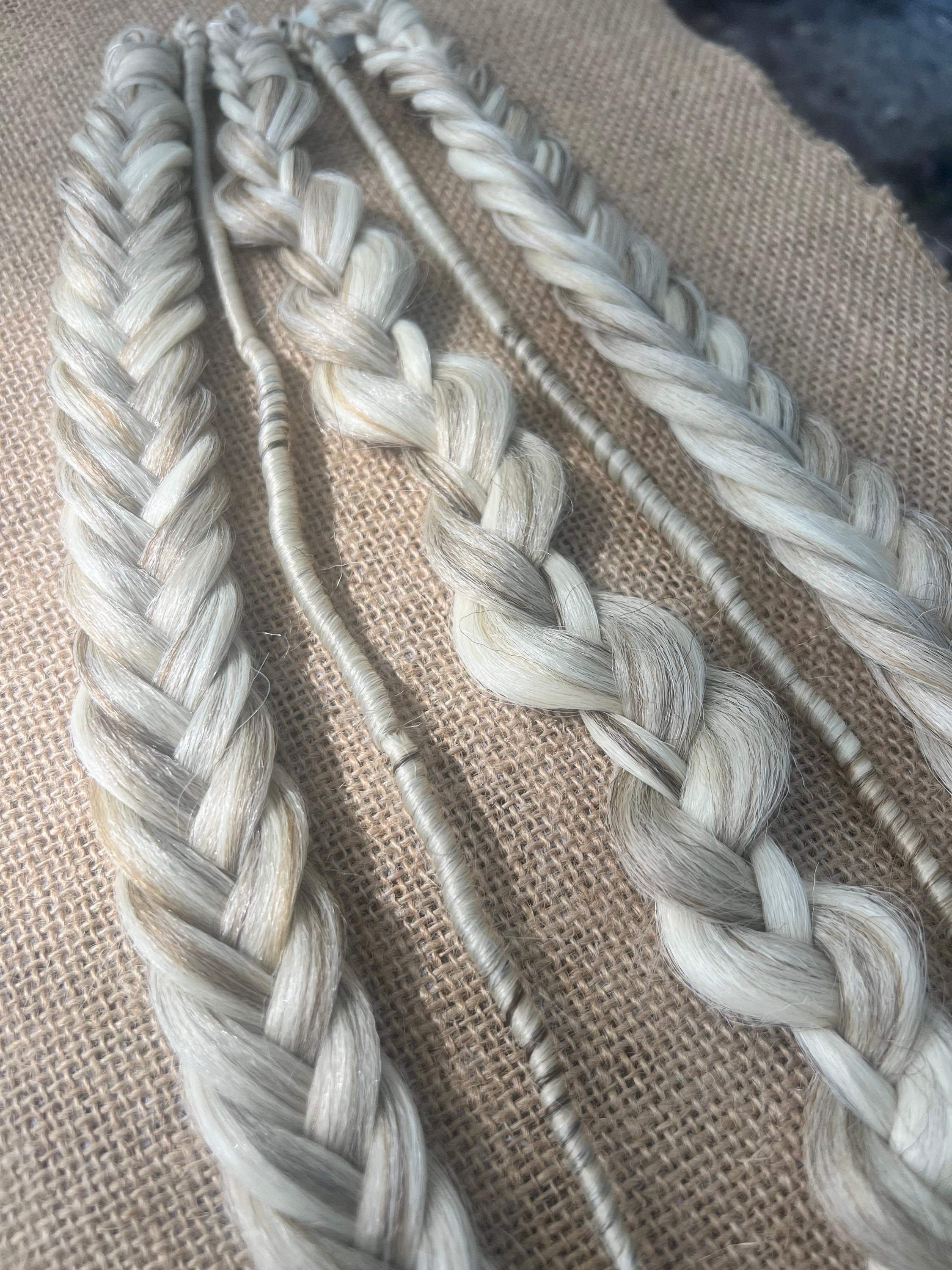 20” DARK BROWN&ASH BLONDE JAW CLIP FISHTAIL PONYTL Andrew Fitzsimons Ponytail 2.0, Ash Brown #8 Natural  main image 4