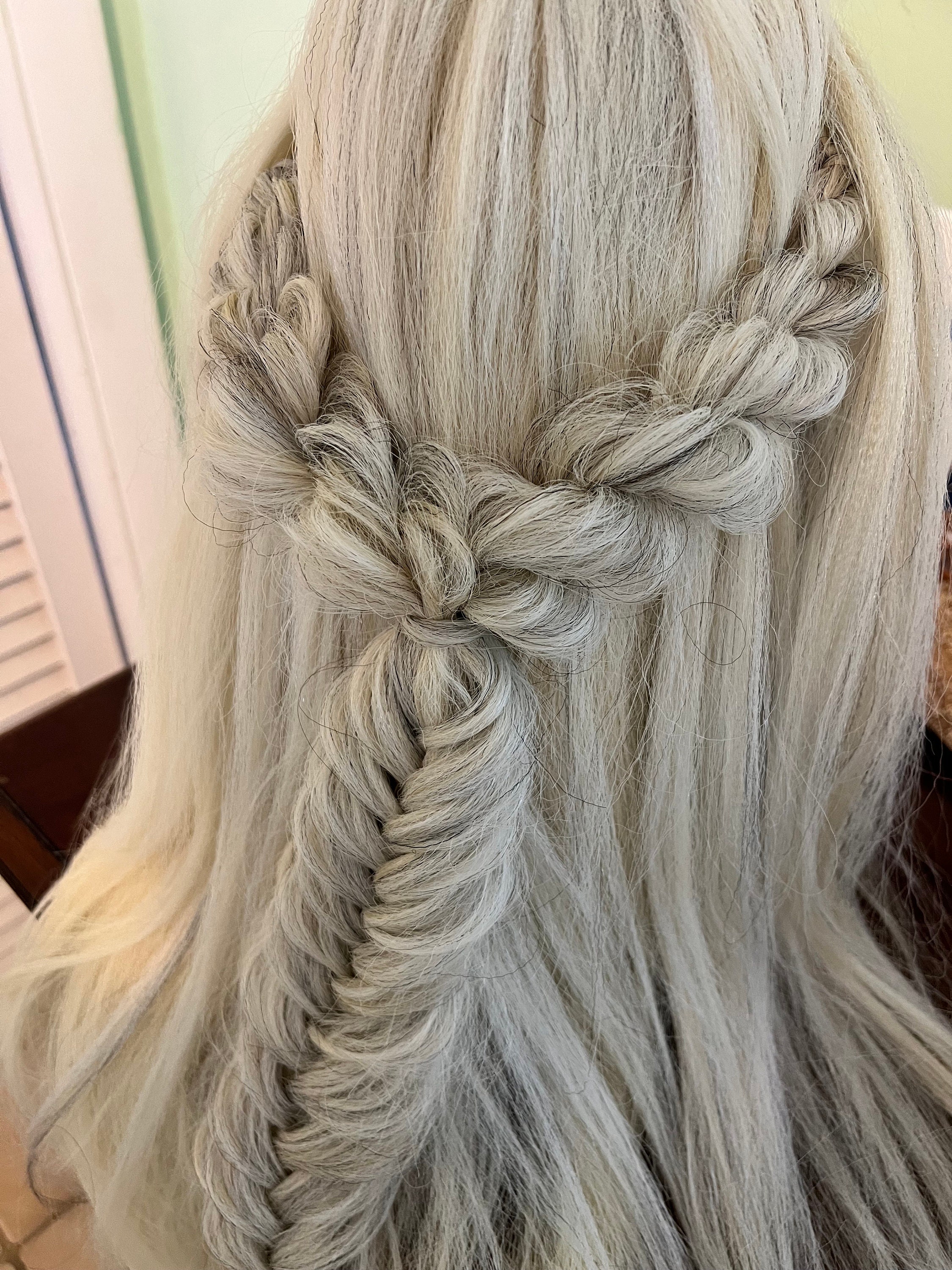 Clip in Boho Twist Wedding Hair Extension • Renaissance Hairpiece ...