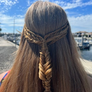 Renaissance Braid • Viking Wedding Hair Extensions • Clip-In • Boho Braid • Special Event Hairstyles