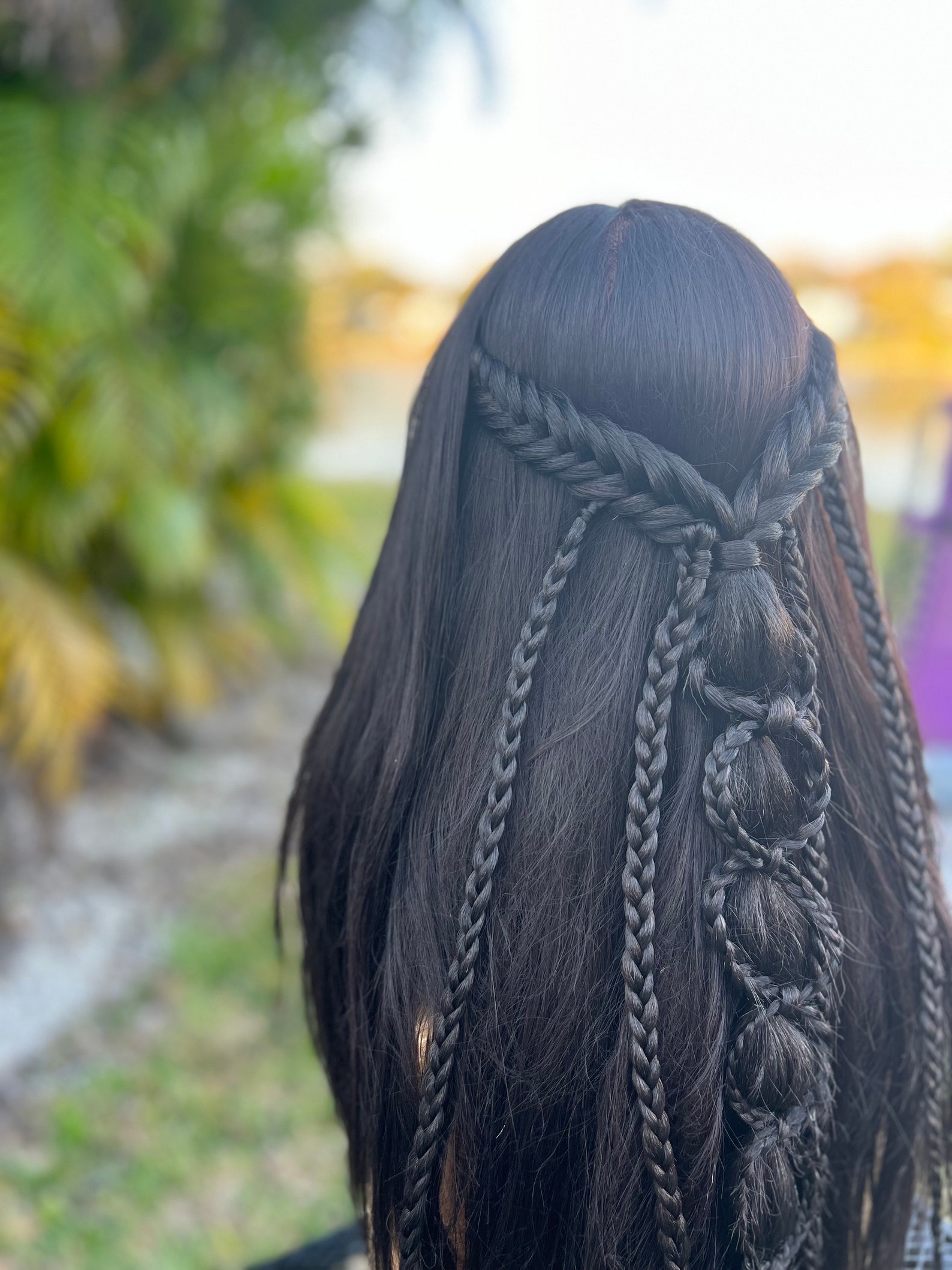 Wedding Braid • Renaissance Hair Extension • Clip in • Princess ...