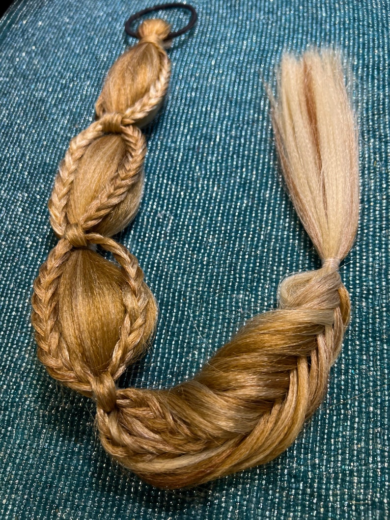 Extensión de cabello de cola de caballo trenzada con cola de pez • Vikingo • Festival • Boda • Varios colores imagen 10