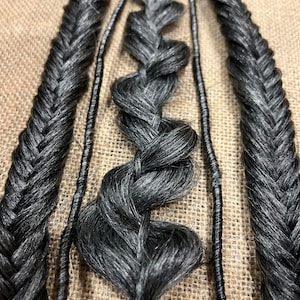 Salt n Pepper Boho braids with viking dreadlocks, boho braids, boho ponytail, festival hair braids, fishtail braids
