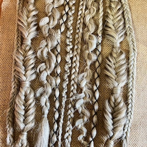 Messy Fishtail Festival Braids • Clip in or Ponytail Hair Extension • All Hair Colors
