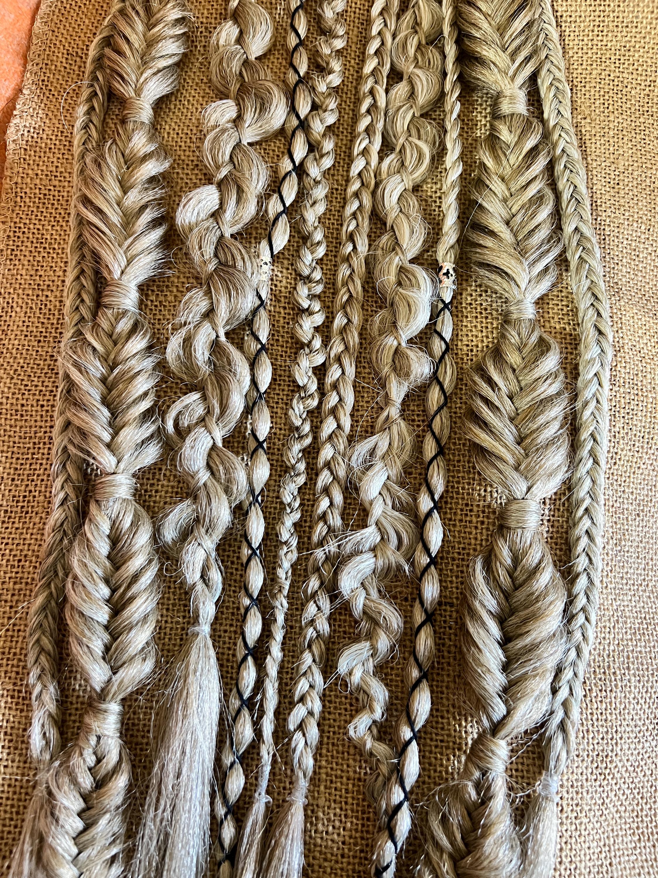 Messy Fishtail Festival Braids • Clip in or Ponytail Hair Extension • All Hair Colors