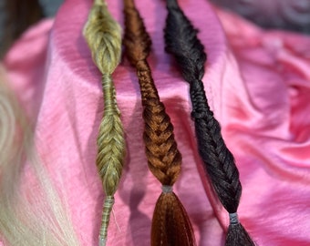 Clip in Rennaisance Braid • Various Hair Colors • Viking • Fantasy • Festival Braids