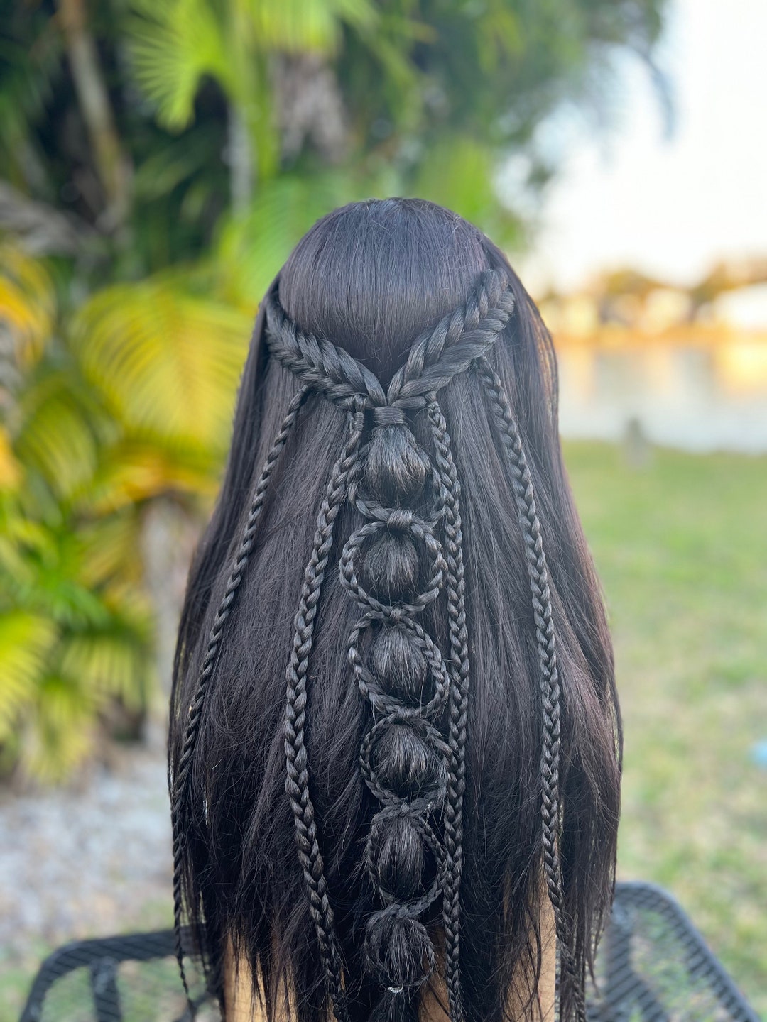 Wedding Braid • Renaissance Hair Extension • Clip in • Princess ...