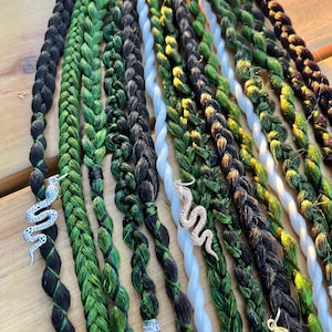 Medusa Goddess Braids & Dread Set • Boho Dreadlock Extensions • Pre looped or clip in