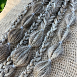Ash Blonde Festival braids • Rave Braids • Ponytail Hair Extensions • Various Hair Colors