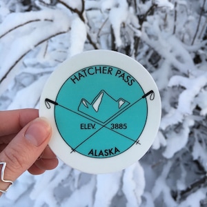 3&quot;x3&quot; Hatcher Pass sticker
