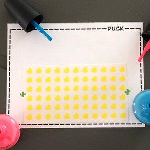 Duck Nail Art Decals/ self adhesive nail sticker/ bullet journal accessory/ animal nail