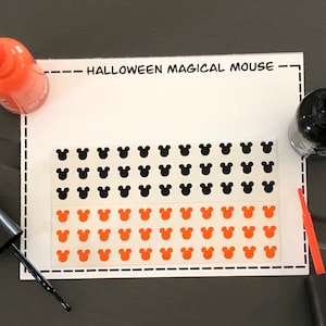 Halloween Magical Mouse Nail Art Decals/ self adhesive nail sticker/ bullet journal accessory/ fall vacation nail
