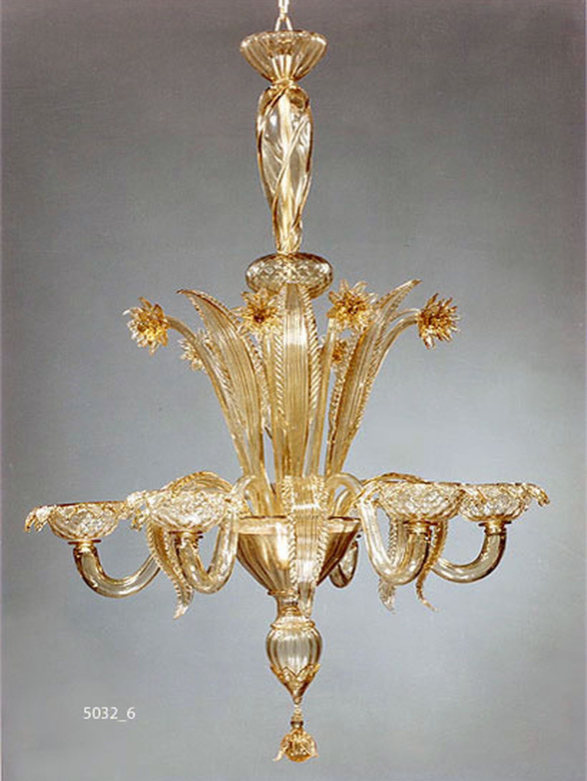 Lustre en Verre de Murano - Glass Chandelier/Glas Leuchter sur Commande Available On Order Auf Beste