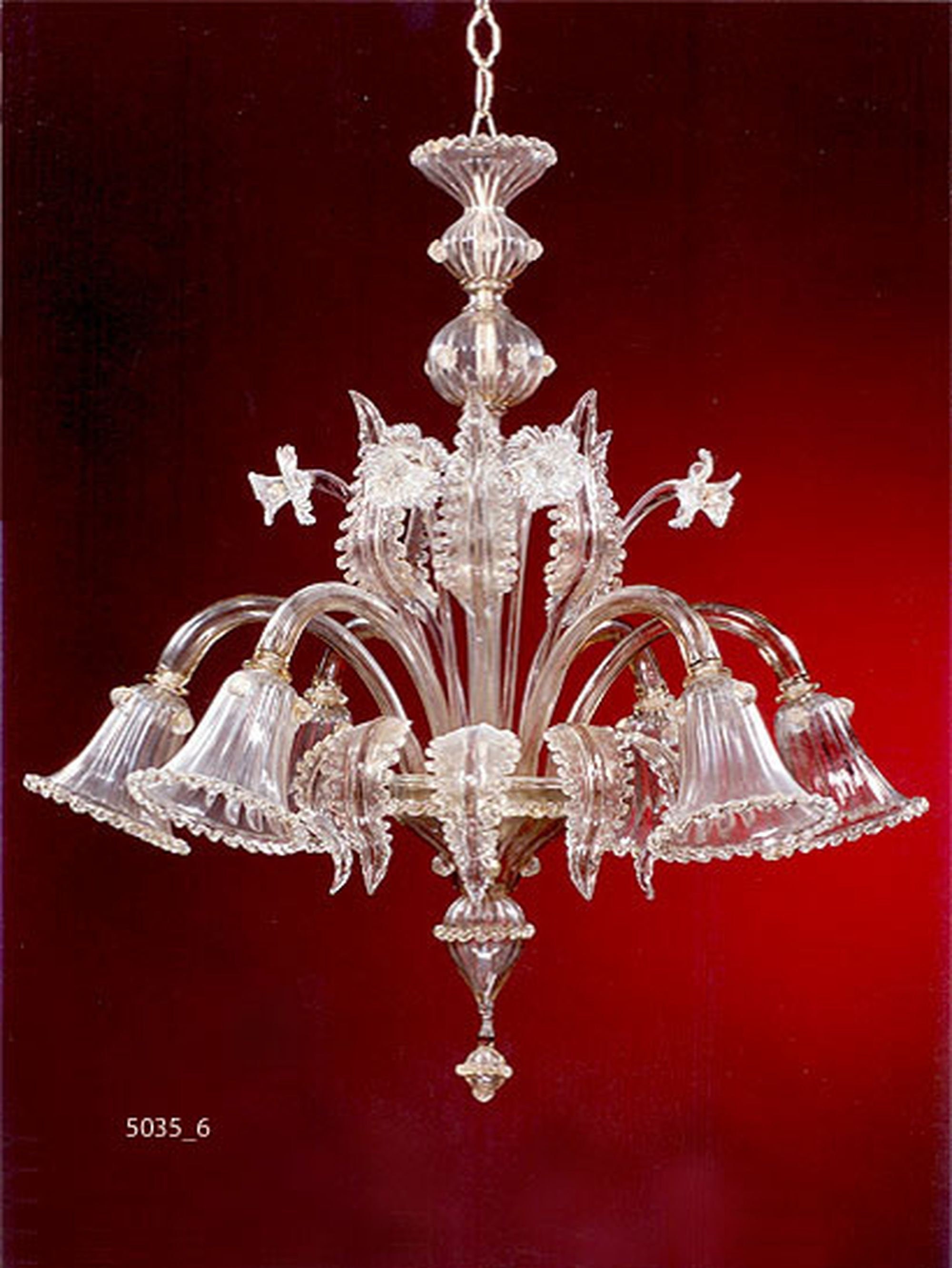 Lustre en Verre de Murano - Glass Chandelier/Glas Leuchter sur Commande Available On Order Auf Beste