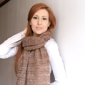 Alpaca Shawl, Beige Blanket Scarf, Alpaca Wool Women Shawl Scarf, Oversize Silk Wrap, Extra Long Alpaca Scarf Shawl, Luxury Alpaca Big Scarf
