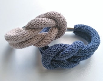 Eco-Friendly Cotton Bracelet, Textile Fashion Jewel, Cord Bracelet, Cotton Wrap Bracelet, Nautical Fashion Accessories, Simple Blue Bracelet