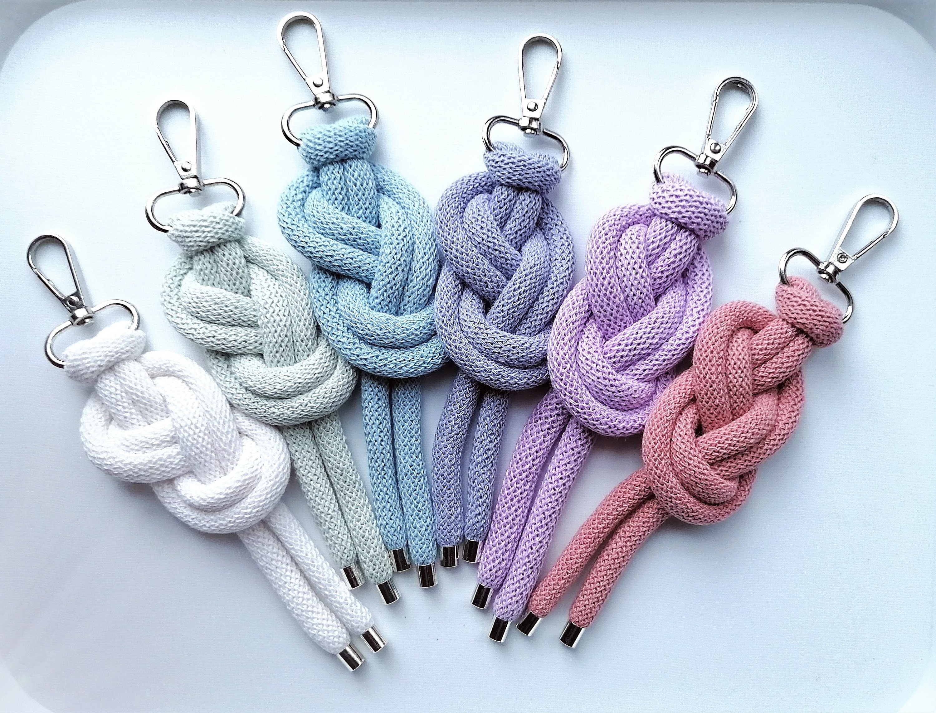 Cord Rope Key Holder, Handmade Eco-friendly Keyring, Big Purse