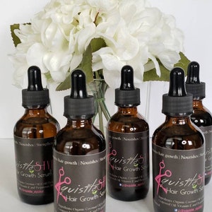 Xquisite&#39;s Hair Growth Serum is a 100% all natural growth serum packed with the highest quality blend of carrier and essential oils.