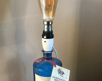 Gin bottle lamp