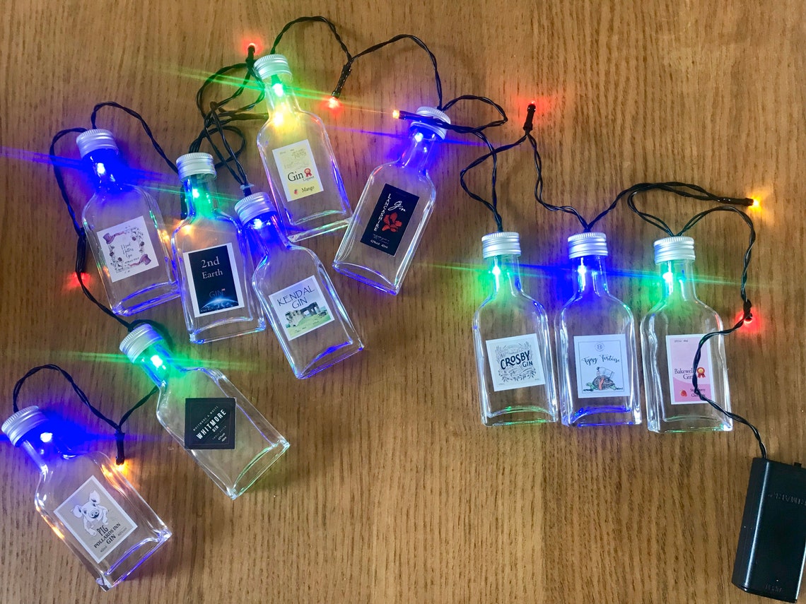 Gin Bottle Fairy Lights Etsy