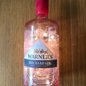 Fairy light gin bottle