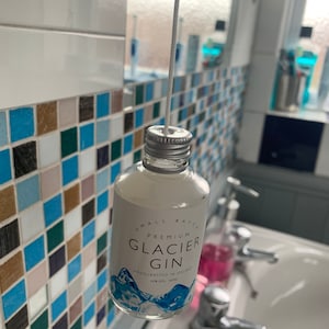 Miniature gin bottle light pull