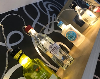 Gin bottle fairy lights
