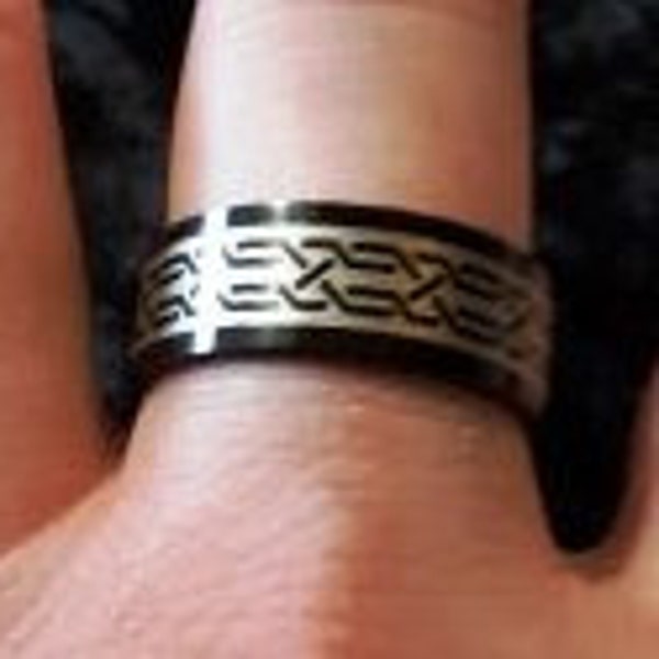 Stainless Steel Celtic, Tribal Ring