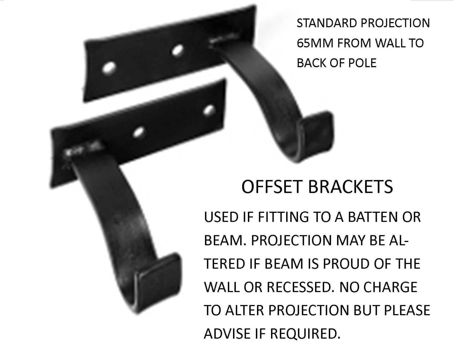 Curtain Pole Curtain Rail Metal Wrought Iron Curtain Rod Etsy UK