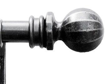 Curtain pole, curtain rail, metal, wrought iron, curtain rod, heavy duty, handmade, bespoke, made to measure,