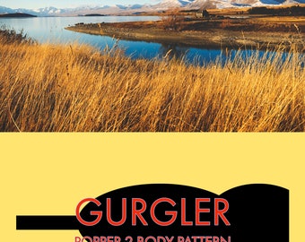 Gurgler Popper 2 Foam Body SVG Cut File for Fly Fishing and Fly Tying - Cricut/Silhouette
