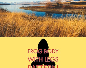 Frog Foam Body and Legs SVG Cut File for Fly Fishing and Fly Tying - Cricut/Silhouette
