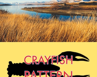 Crayfish Foam Body and Claws SVG Cut File for Fly Fishing and Fly Tying - Cricut/Silhouette