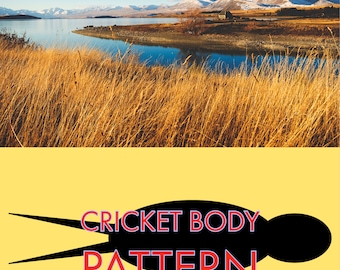 Cricket Foam Body SVG Cut File for Fly Fishing and Fly Tying - Cricut/Silhouette