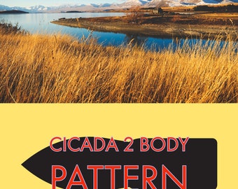 Cicada 2 Foam Body SVG Cut File for Fly Fishing and Fly Tying - Cricut/Silhouette