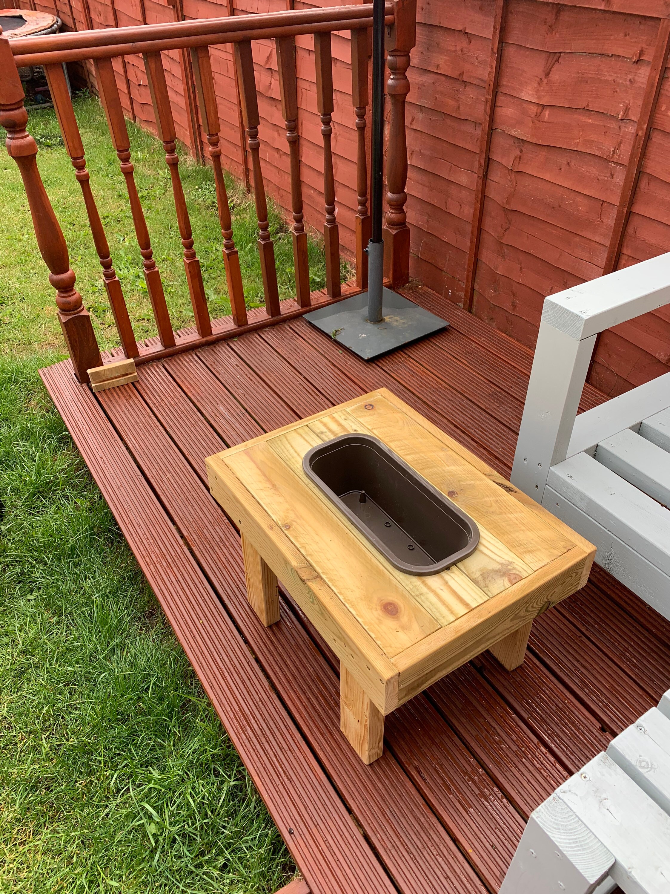 Garden cooler table coffee table outside Etsy