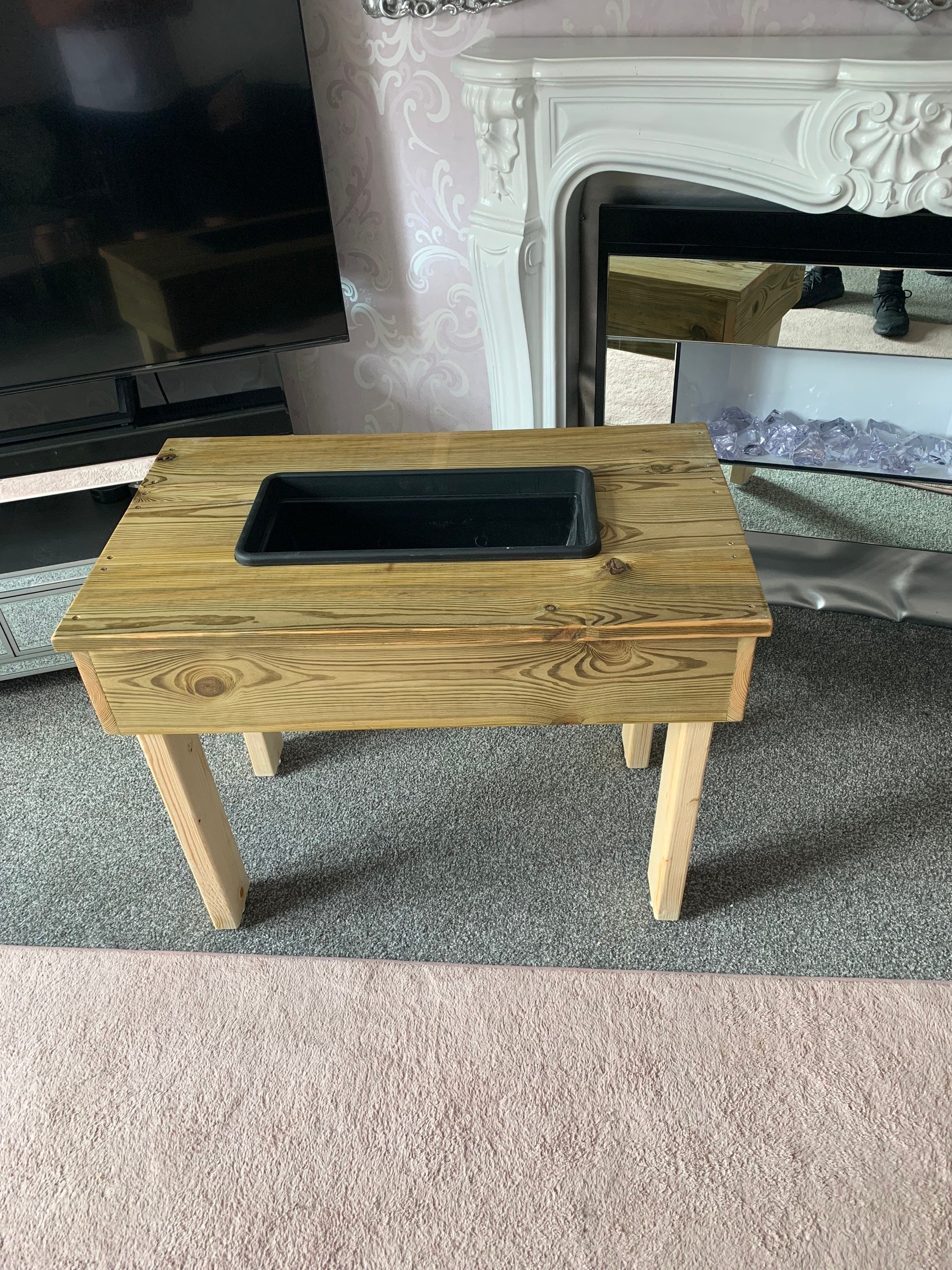 Garden cooler table coffee table outside Etsy