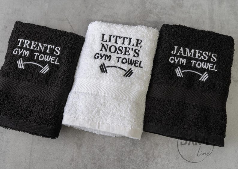 Personalised gym towel for fitness | Sweat towel | Workout towel | Embroidered sports towel immagine 9