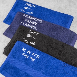 Personalized Embroidered Flannel - Funny Rude Gift, Secret Santa Present (30x30cm)