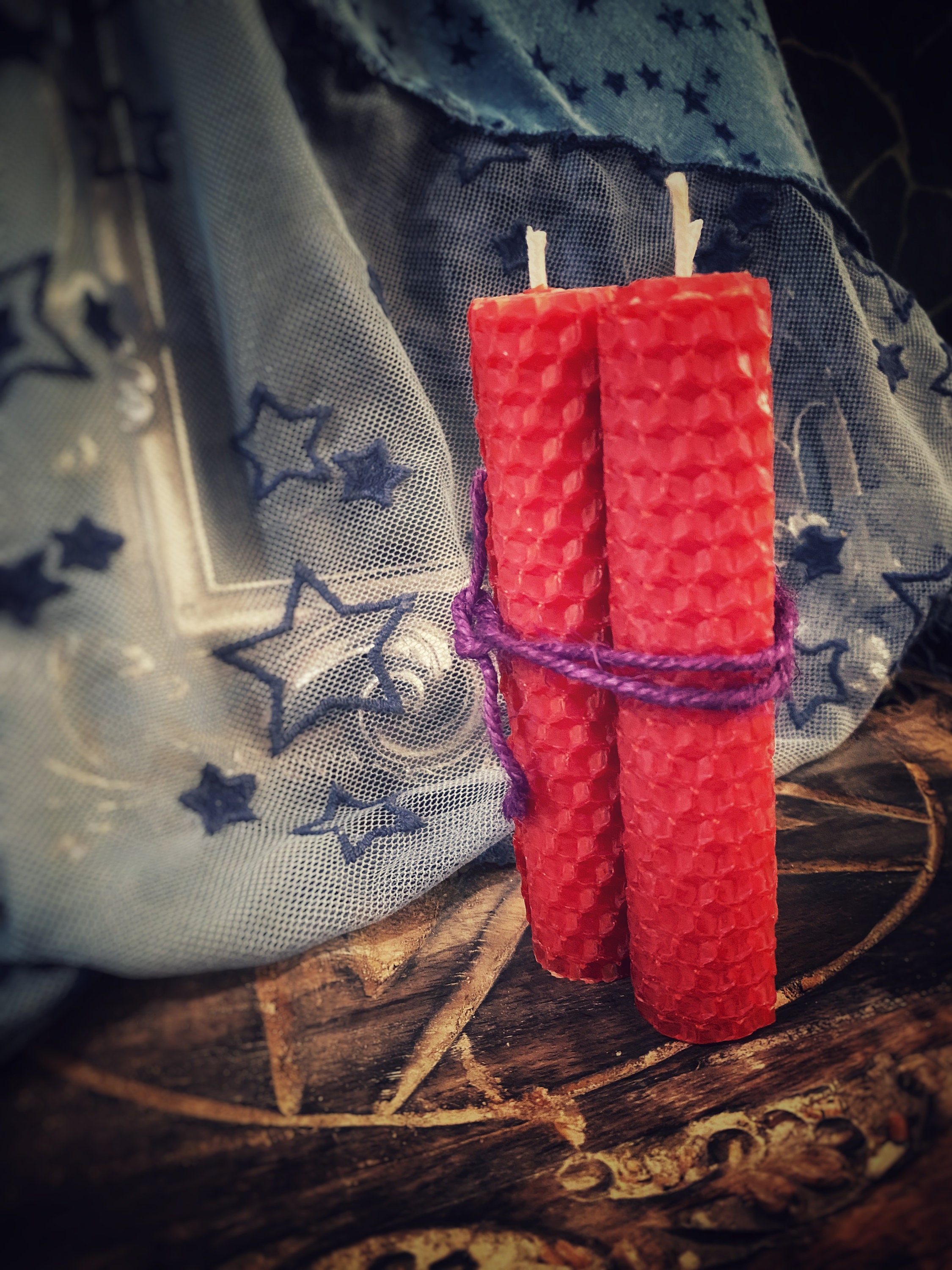 Red Candle red candle wax beeswax witchcraft wiccan Etsy