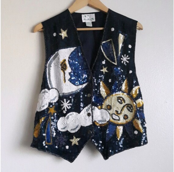 Celestial Sequin Vest