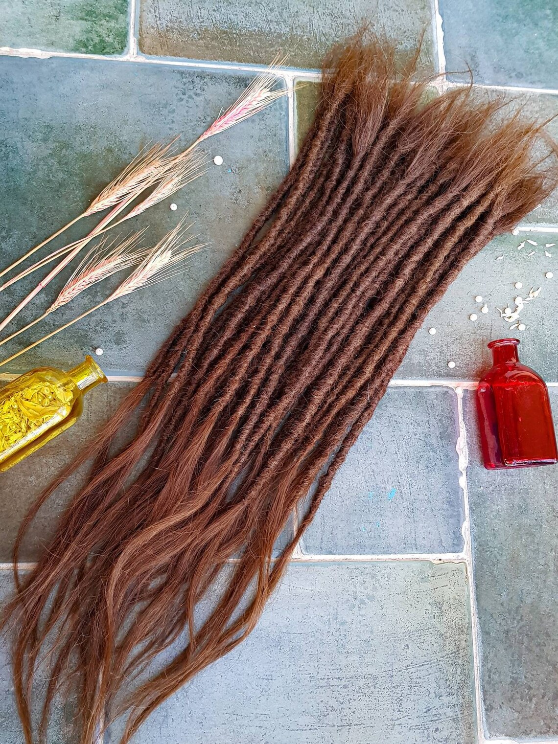 Natural dreadlock extensions human hair dreads warm brown Etsy