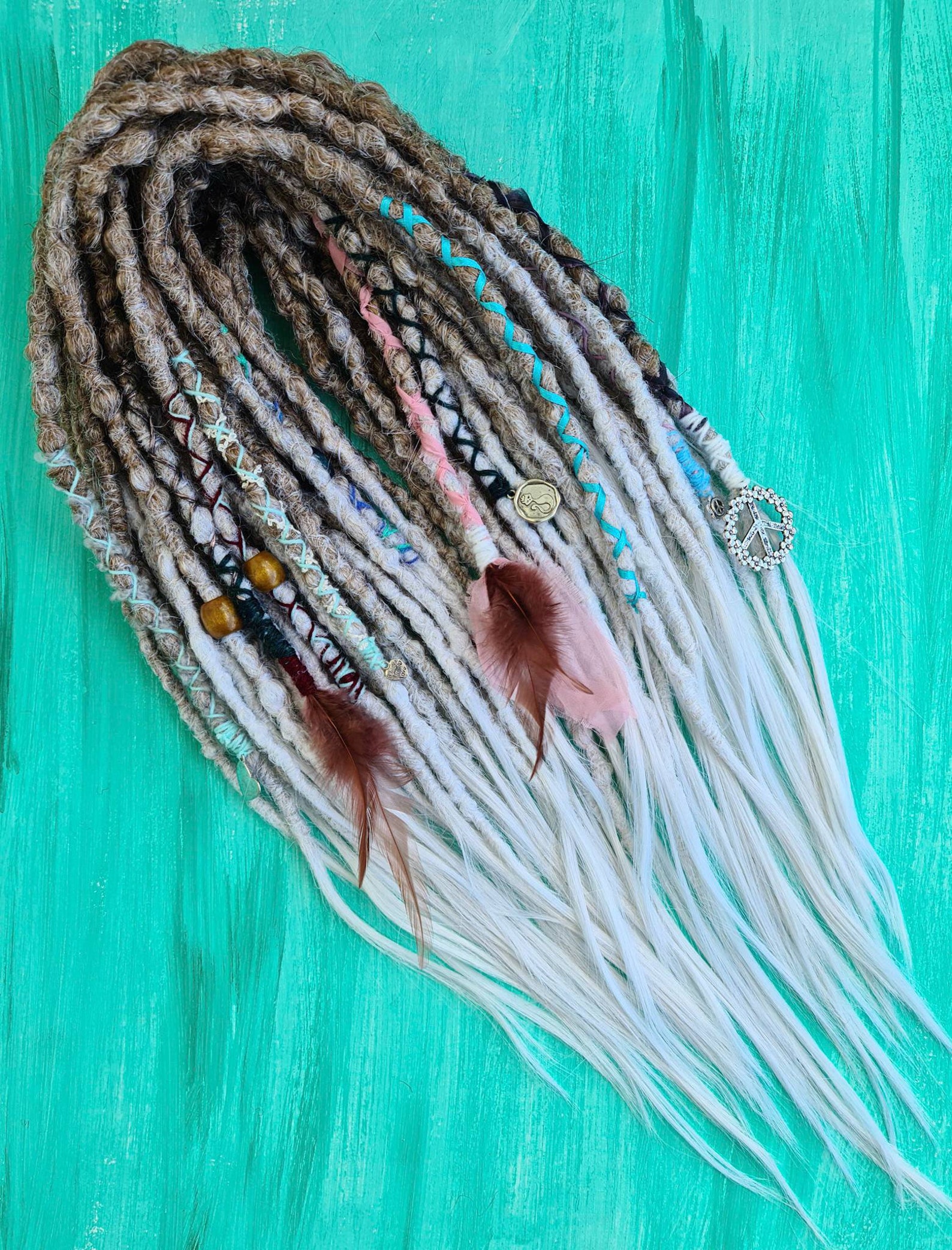 Synthetic Boho Ombre Caramel blonde crochet DE dreadlocks Etsy