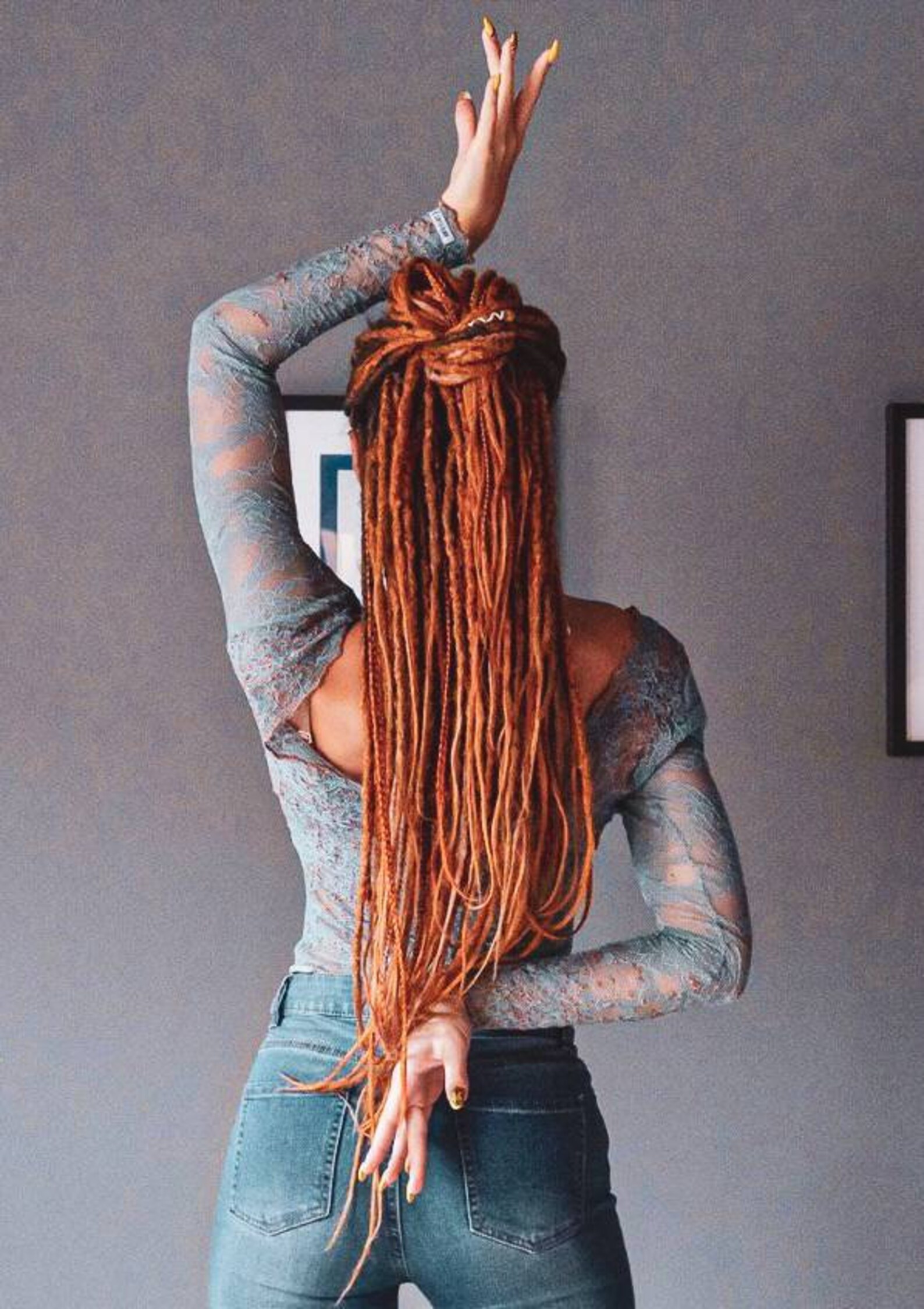 Ginger Synthetic DE Crochet Dreadlocks Ombre brown ginger Etsy