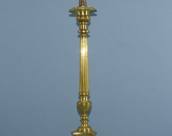 Candeliere da chiesa in rame o bronzo alto 53 cm con zampe di leone / altare / Francia / antico / chiesa /