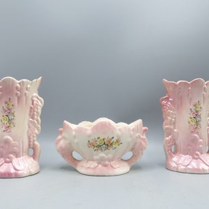 France art nouveau vases and 1 jardiniere - ceramics - 1st half 20th century