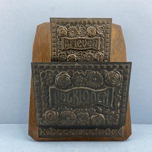 Porte-journaux Art Nouveau également idéal pour les journaux, magazines, etc., avec motif floral